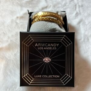 Arm Candy Eye Candy Luxe Collection Titanium Numeral Lion 3-Piece  Bracelet